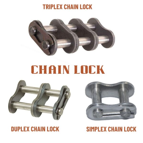 Simplex Duplex And Triplex Chain Lock For Roller Chain Full And Half