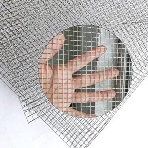 Stainless Mesh Screen 304 Wire Mesh Screen Never Rust Upgraded SS Wire Mesh, 4 Mesh Completely Welded