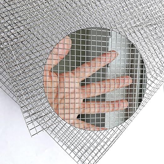 Stainless Mesh Screen 304 Wire Mesh Screen Never Rust Upgraded SS Wire Mesh, 4 Mesh Completely Welded